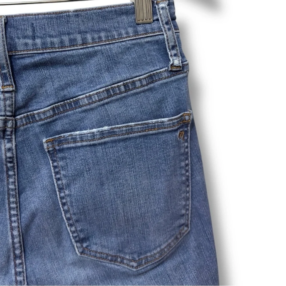 497 Madewell | EUC High-Rise Skinny Button-Fly Distressed Jeans (size 27) - Picture 6 of 16